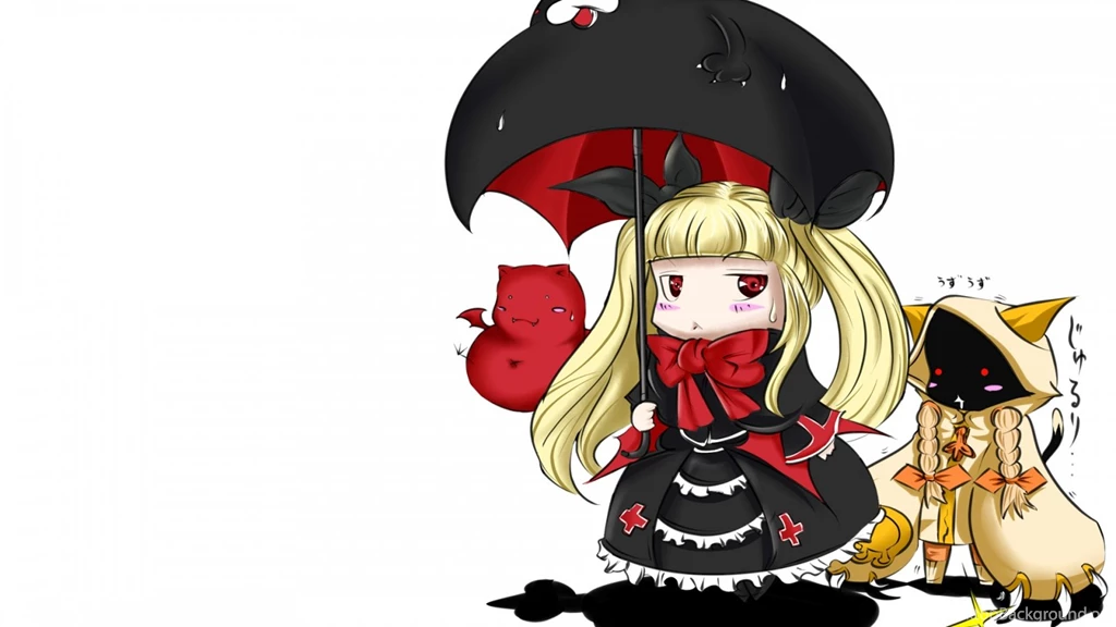 Download Wallpapers 1600x900 Blazblue, Rachel Alucard, Taokaka, Gii ...