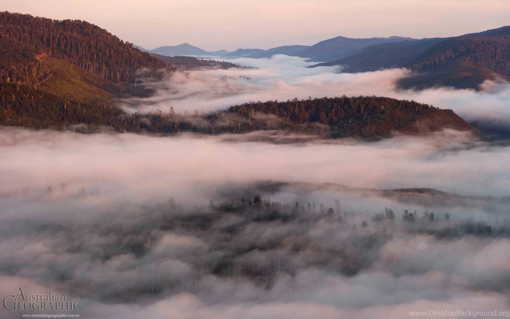 Sunrise Over Huon Valley, Tasmania Australian Geographic