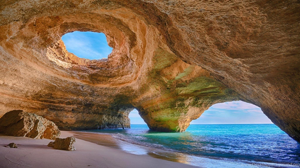 Cave Beach In Algarve, Portugal Wallpapers And Images   Wallpapers ...
