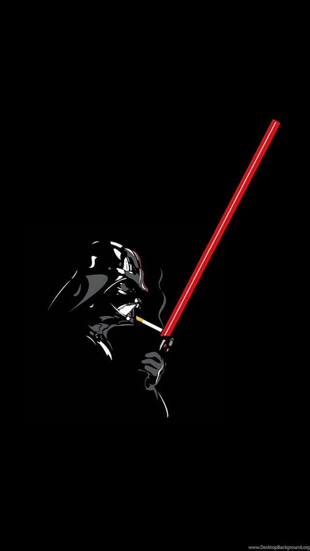 Dark Vader Lighting A Cigarette iPhone 5 Wallpapers (640x1136)