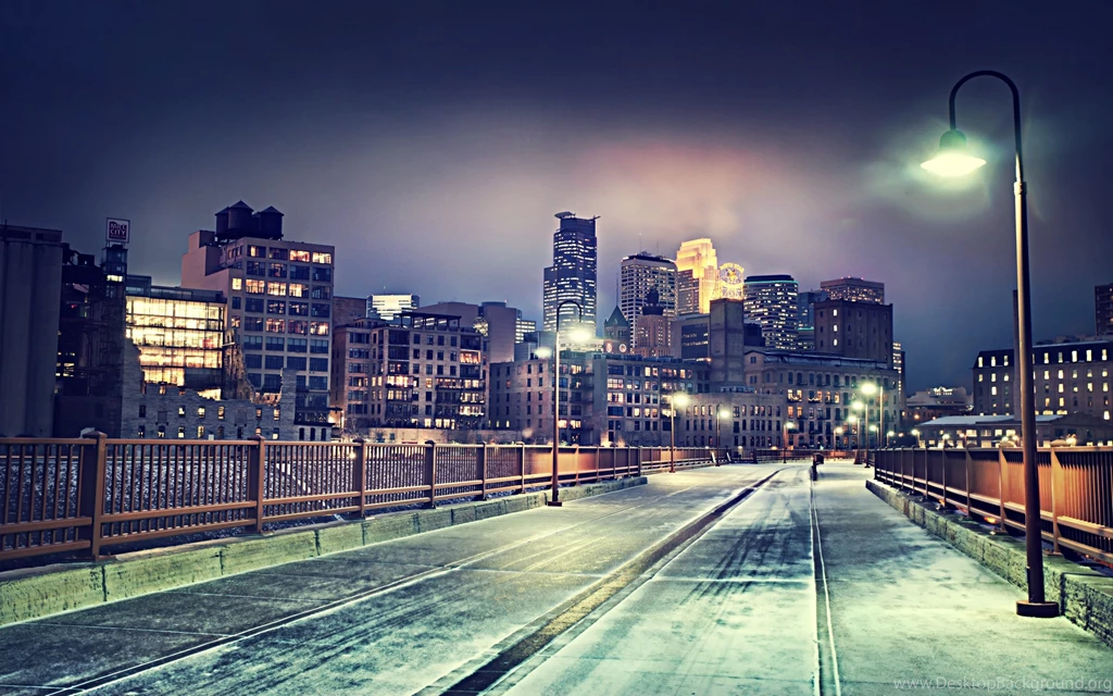 Download Wallpapers 3840x2400 Minneapolis, Usa, Bridge, Winter ...