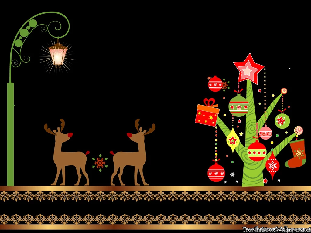 Country Xmas Ornaments Wallpapers