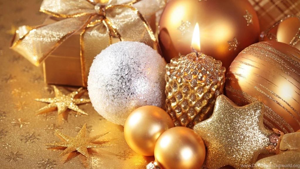 Wallpaper: Candle, Gold, Star, New Year, Christmas, Christmas ...