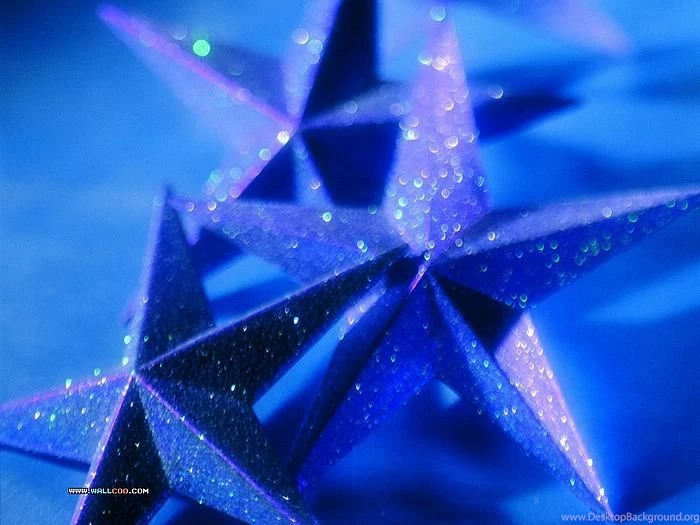 Christmas Star Ornament Blue Star Ornament Photo 32 Wallcoo.net