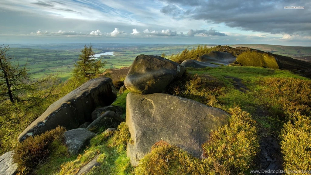 View From The Mountain Top, Rock, Sky, Cloud, Tree, Valley, Nature ...