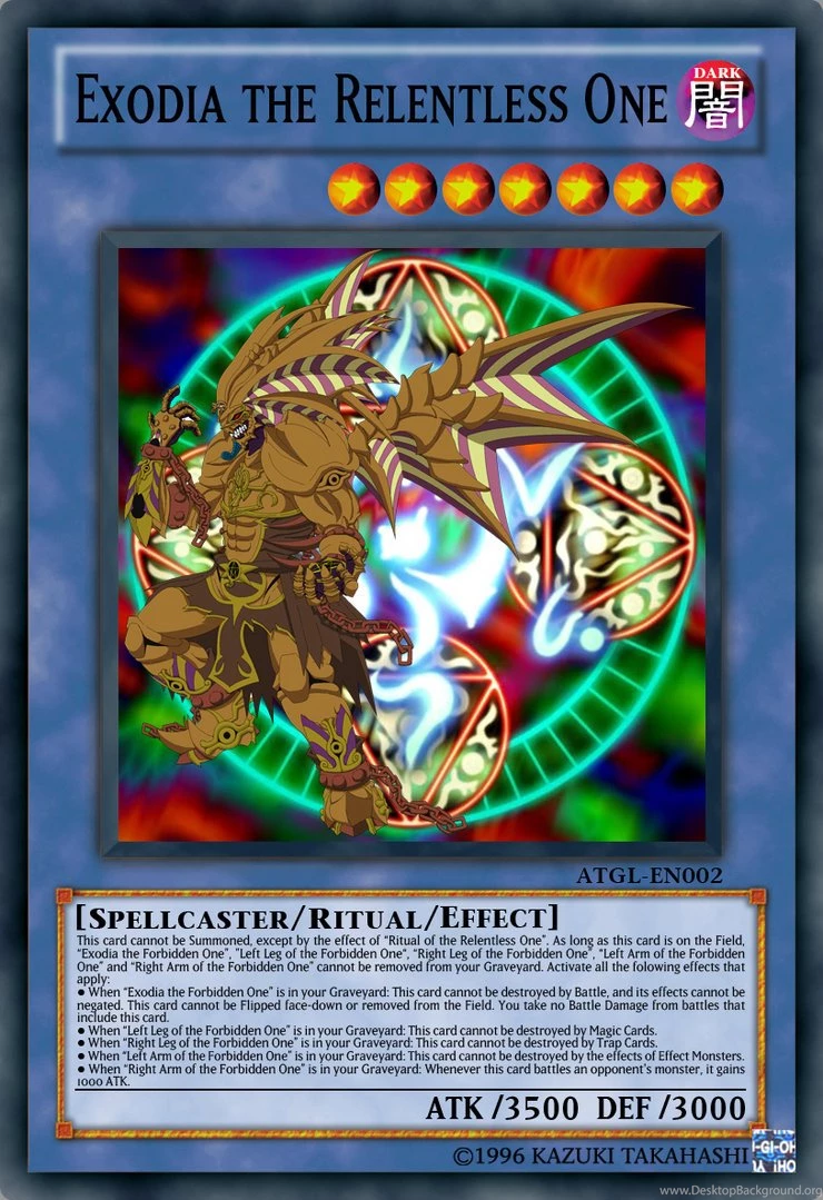 Yugioh Cards Exodia Right Arm