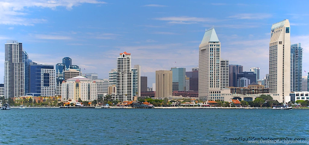 San Diego Skyline Day Wallpaper.