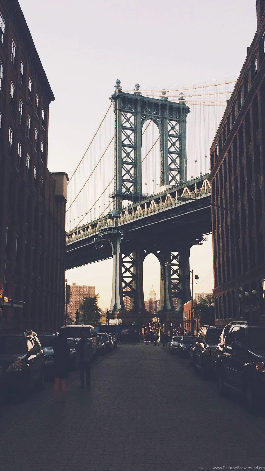 New York Bridge City Building Architecture Street iPhone 6 ...