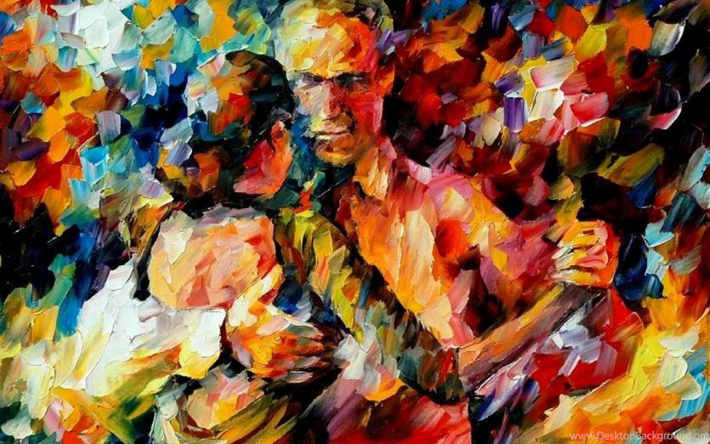 LEONID AFREMOV TANGO WALLPAPER   (