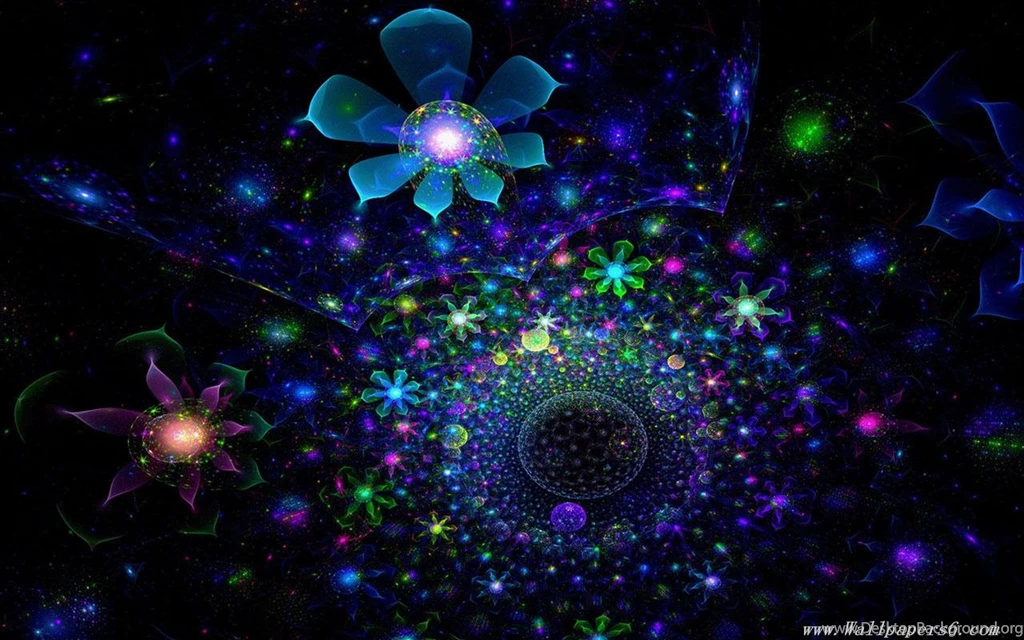 Abstract Flowers Floating － Design Wallpapers   Free Download ...