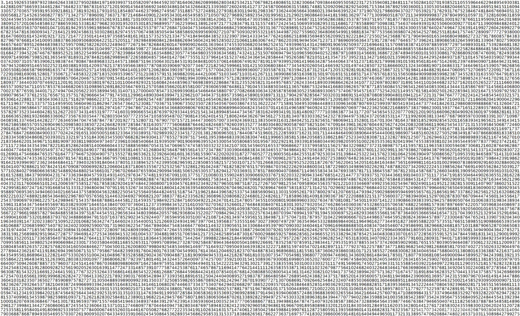 Mathematics Pi Math