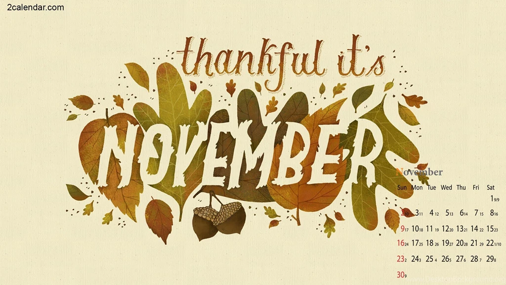 2015 November Thanksgiving Countdown Calendar Printable ...
