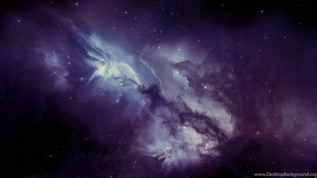 Full HD Wallpapers + Purple, Space, By Josef Barton, Nebulae, Stars
