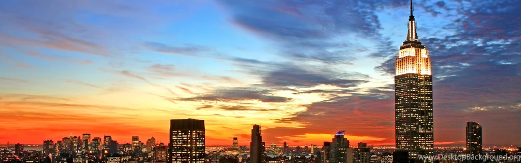 Download Wallpapers 3840x1200 New York, Empire State Building ...