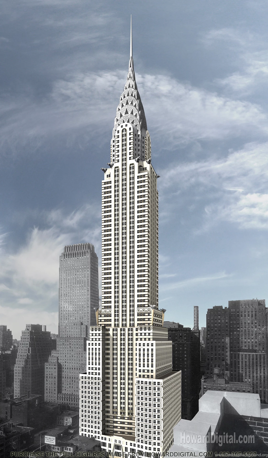 Empire State Building Blueprints Wallpaper.