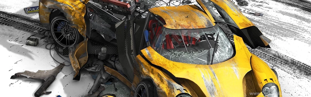 Download Wallpapers 3840x1200 Burnout, Accident, Crash, Car Dual ...