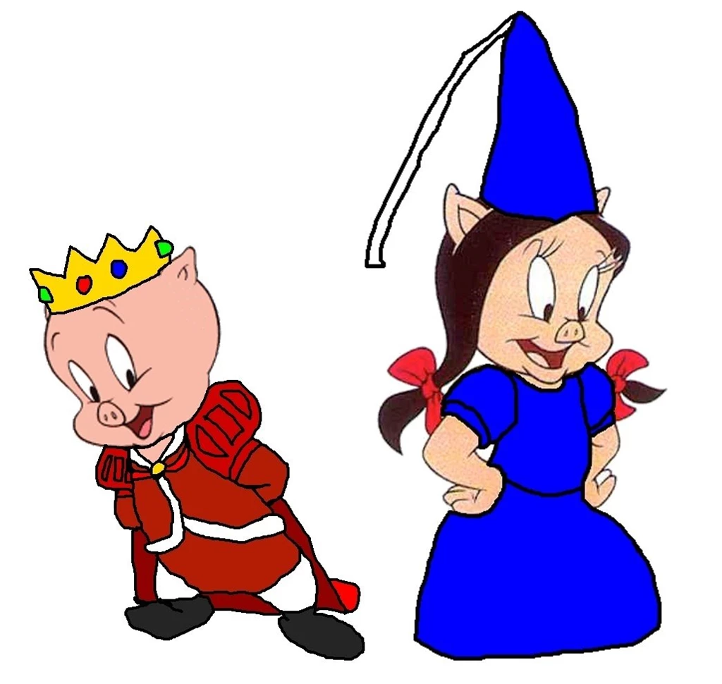 Wallpapers Porky Pig Looney Tunes Prince And Princess Petunia ...