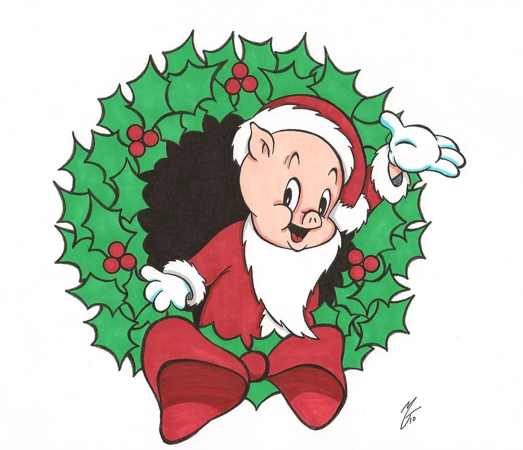 PORKY PIG Looney Tunes Christmas F Wallpapers