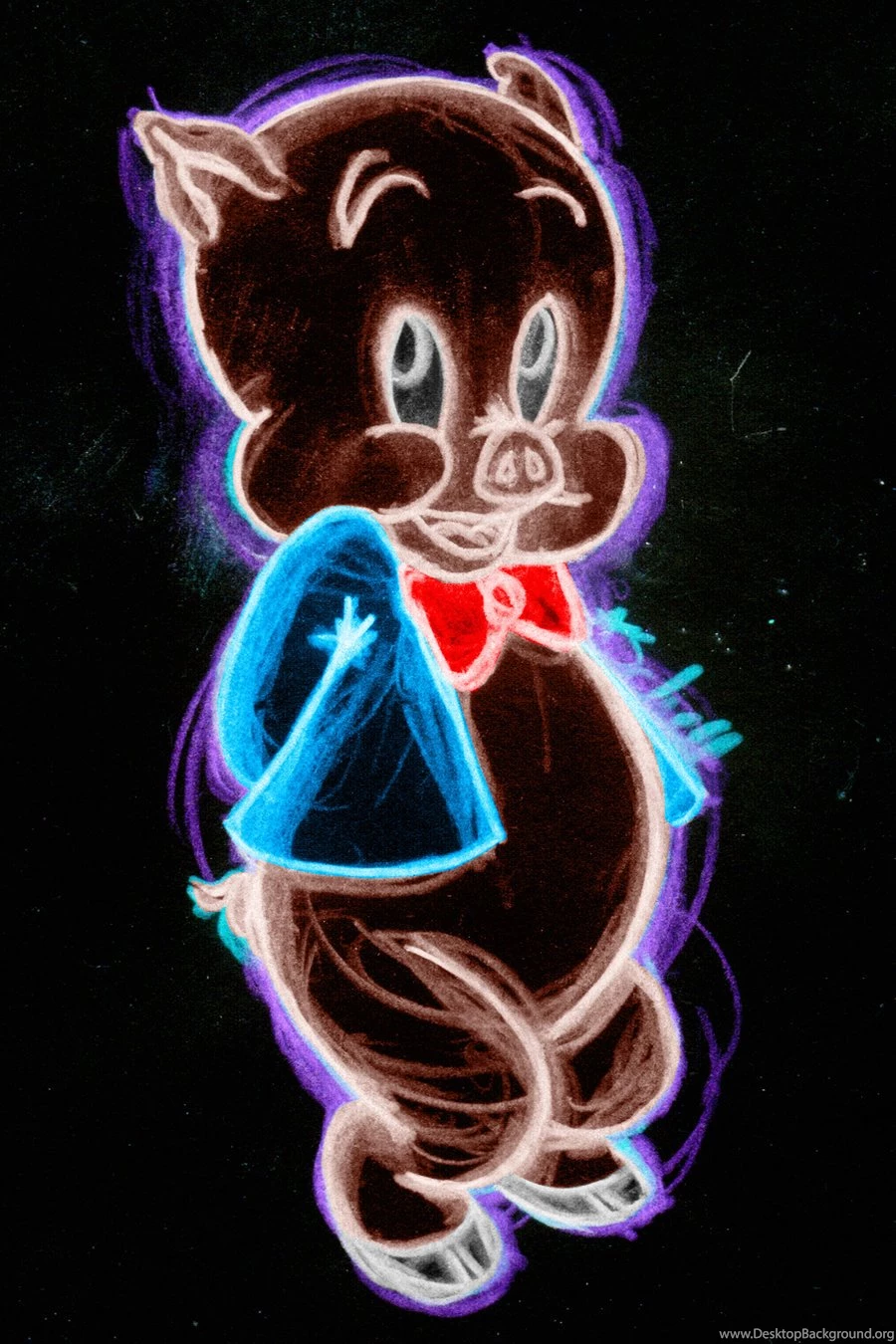 Porky Pig Neon By AlanSchell On DeviantArt