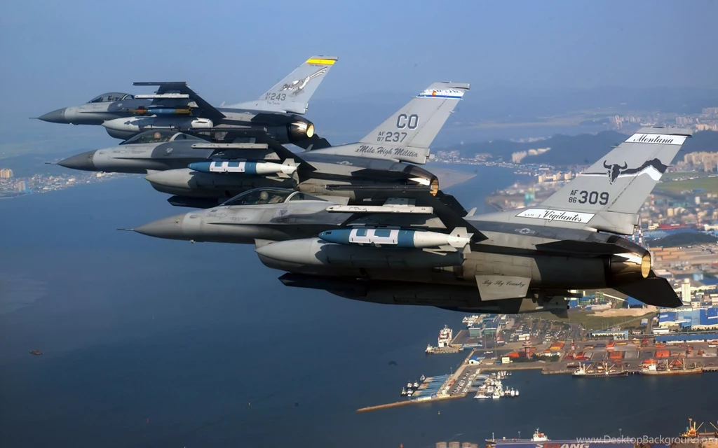 Air National Guard F 16 Fighting Falcons HD Wallpapers IHD Wallpapers