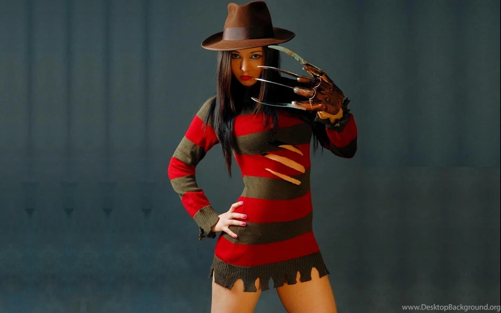 Brunette Freddy Krueger Improvisation Costume