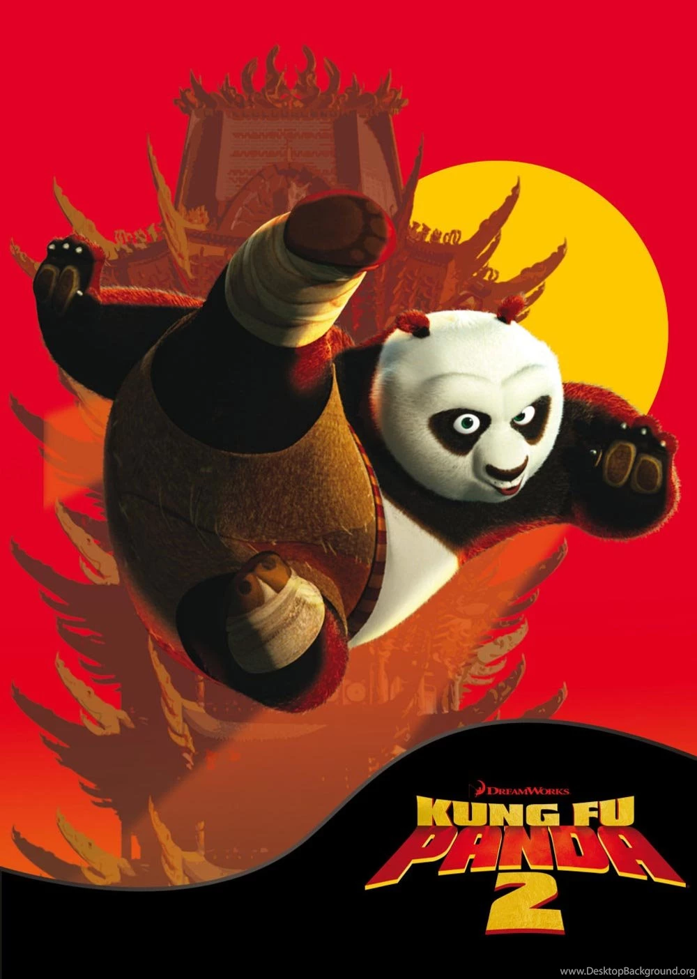 Kung Fu Panda 2 Poster Wallpaper.
