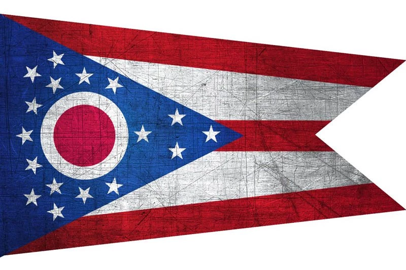 Ohioan Flag Metal (Flag Of Ohio) Download It For Free