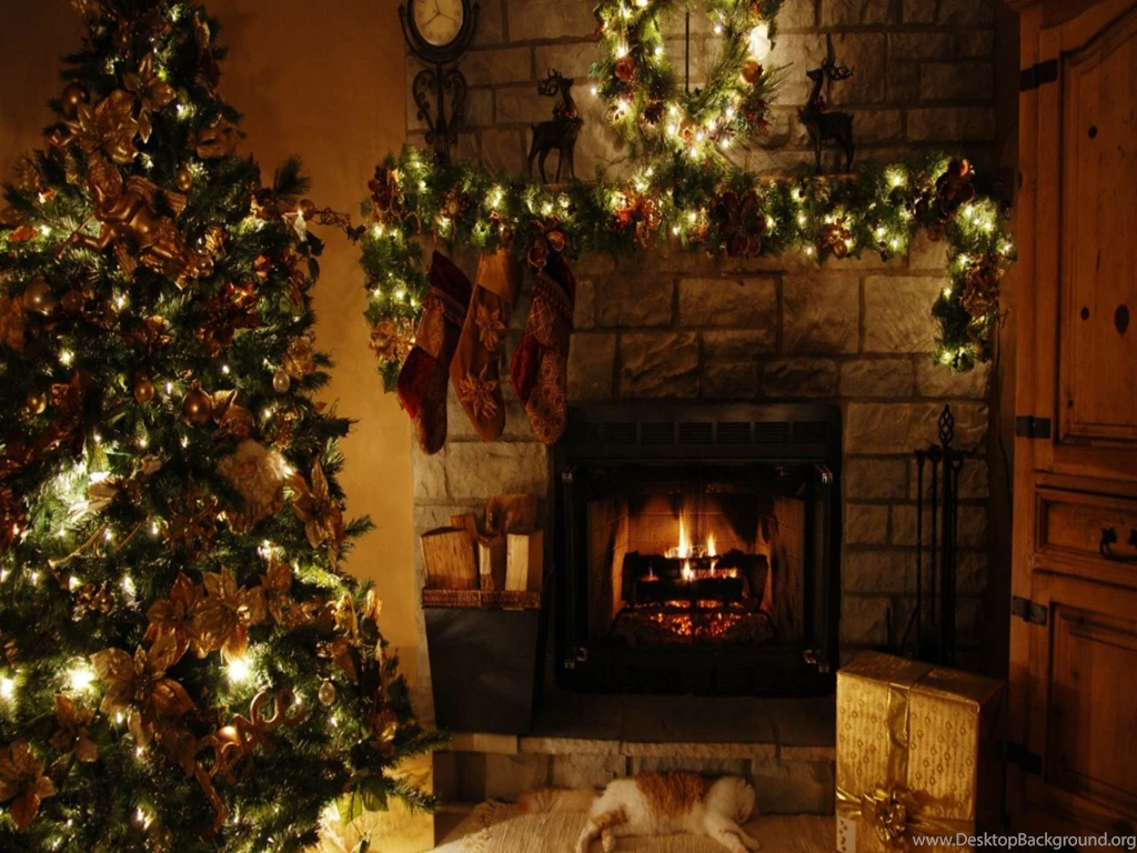 Christmas Fireplace Images   All Wallpapers New