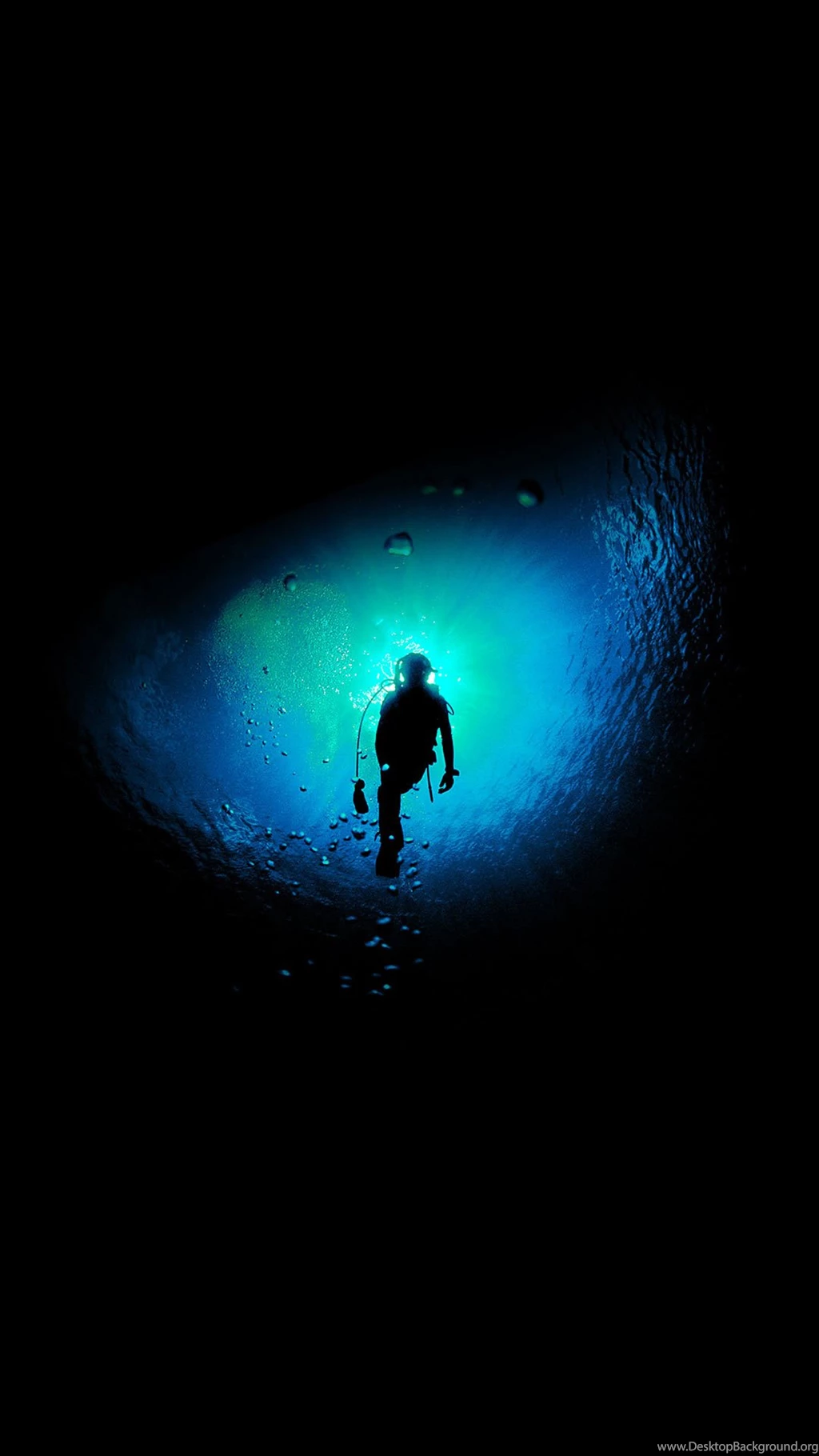 Deep Blue Swim Ocean Dive iPhone 6 Wallpapers Download