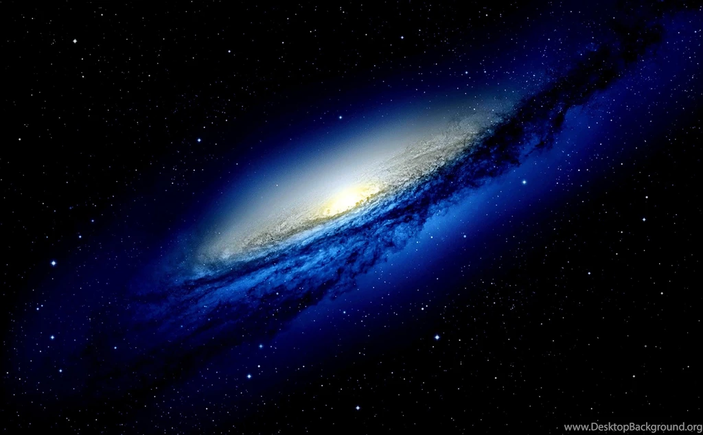 Wallpapers Blue Galaxy In Deep Space Free Desktop Backgrounds