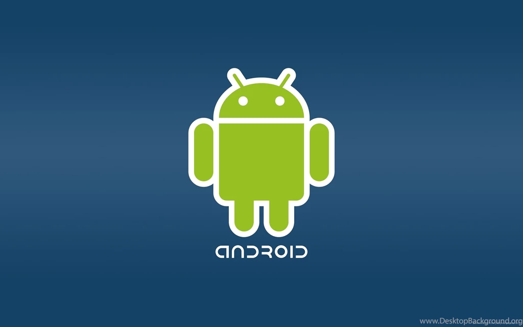 Download 2560x1600 Big Android Logo On A Blue Backgrounds Wallpapers
