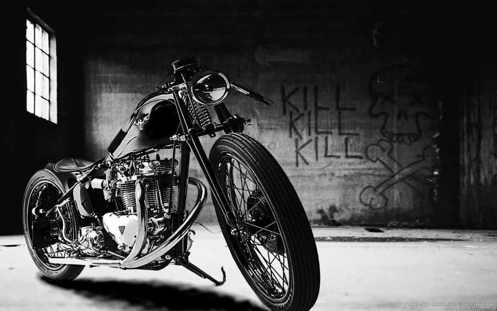 Black Motorcycle HD Widescreen Wallpapers