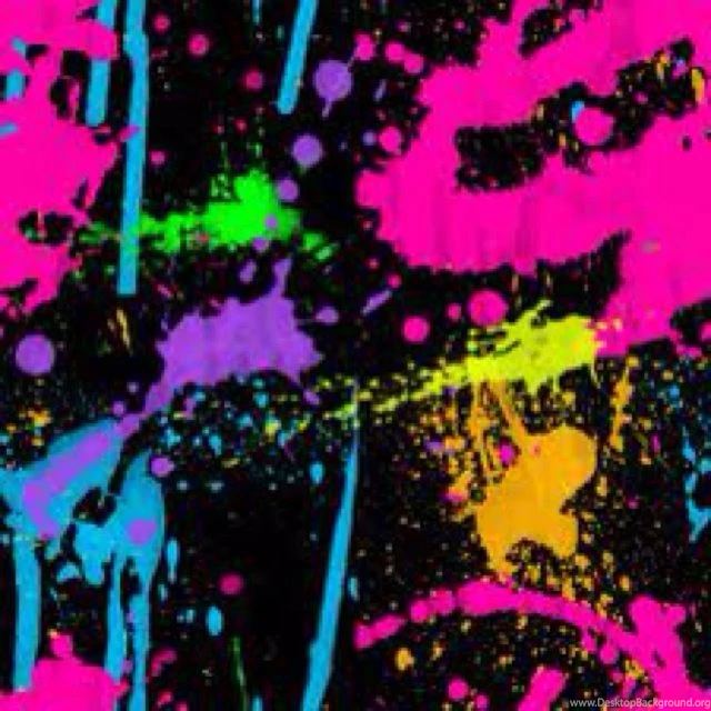 Neon Splatter For Photo Backdrop For Sam's Glow In The Dark ...