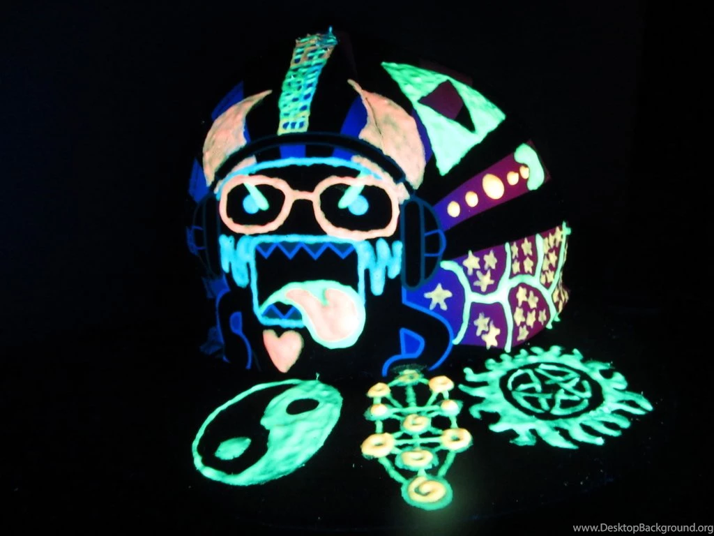 Domo Hat Decorated With GLOW IN THE DARK Felt Ink By ...