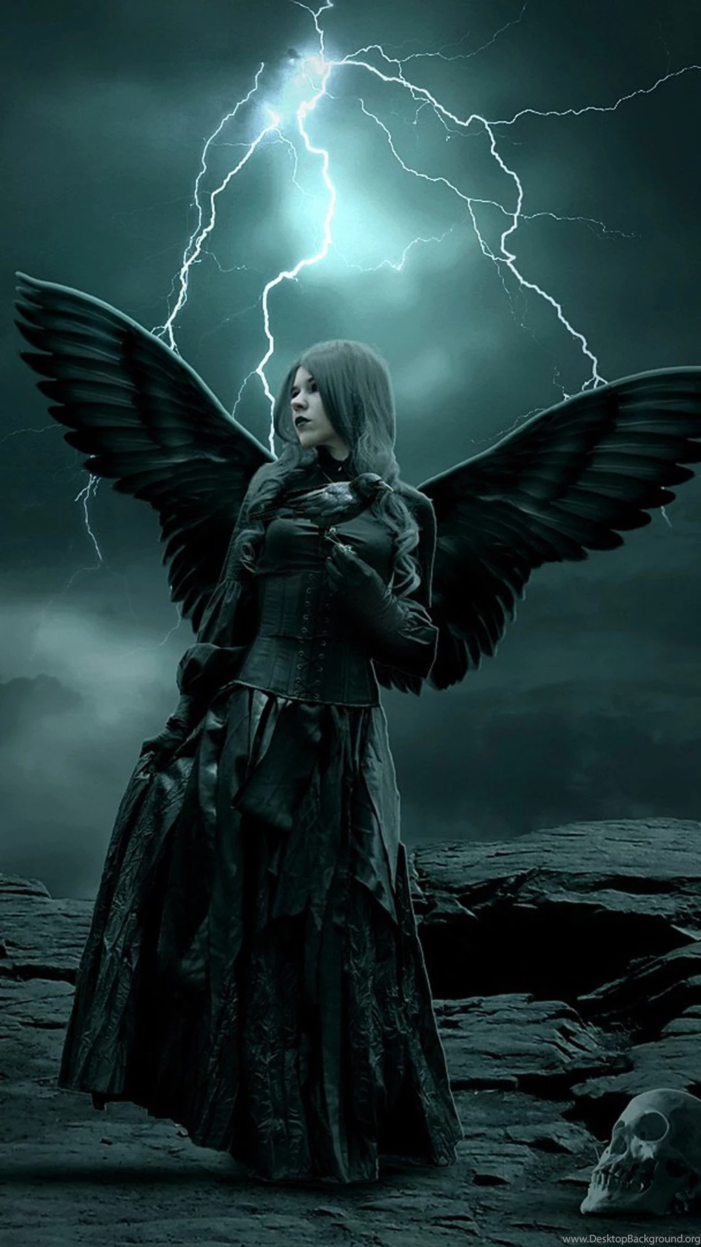 Samsung Galaxy S4 Wallpapers Wallpapers: Dark Angel Android ...