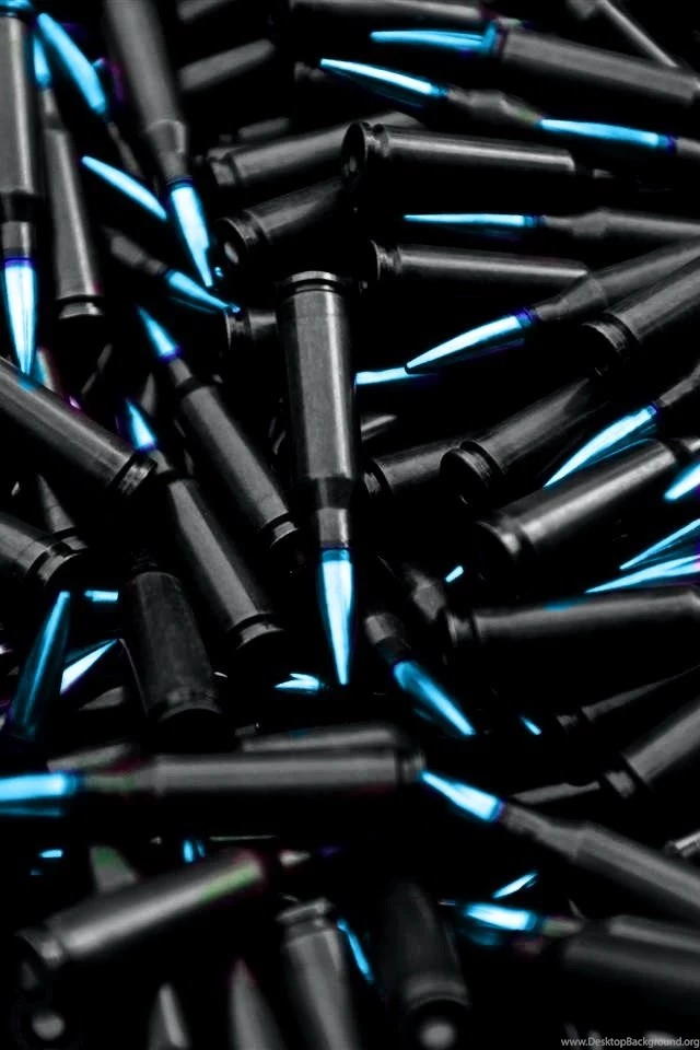 Electric Blue Bullets iPhone 5 Wallpapers (640x960)