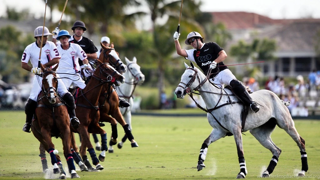 Download Wallpapers 1920x1080 Polo, Sportsmen, Blow, Horses, Game ...