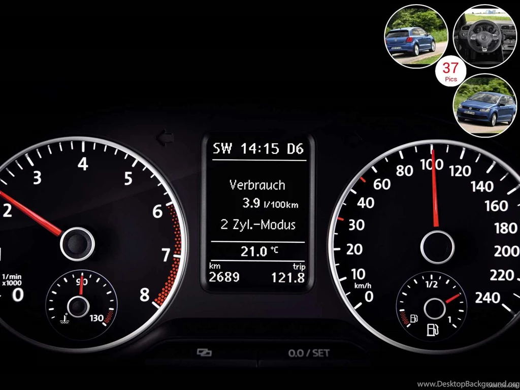 2013 Volkswagen Polo BlueGT Instrument Cluster