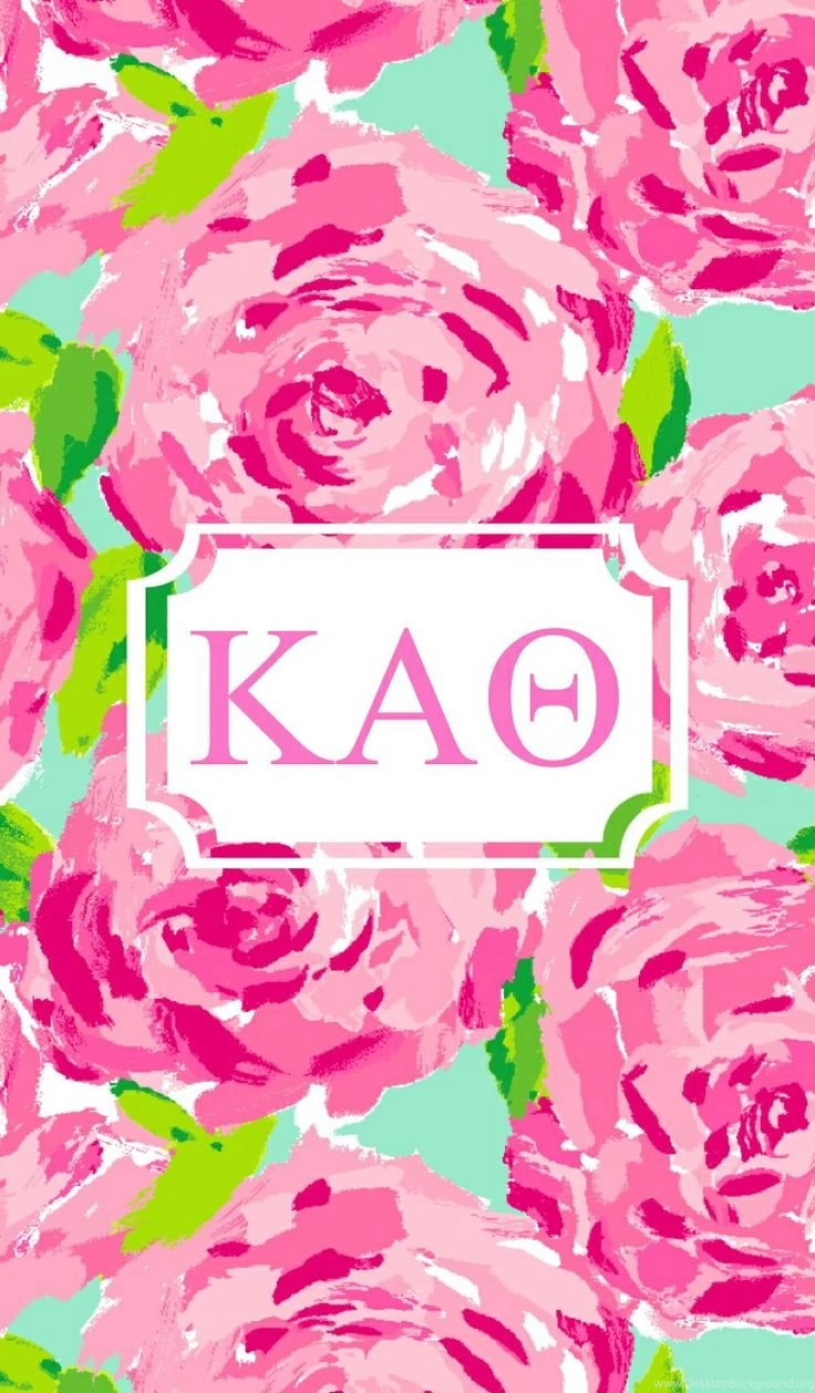 Kappa Alpha Theta Lilly iPhone Monogram Background!