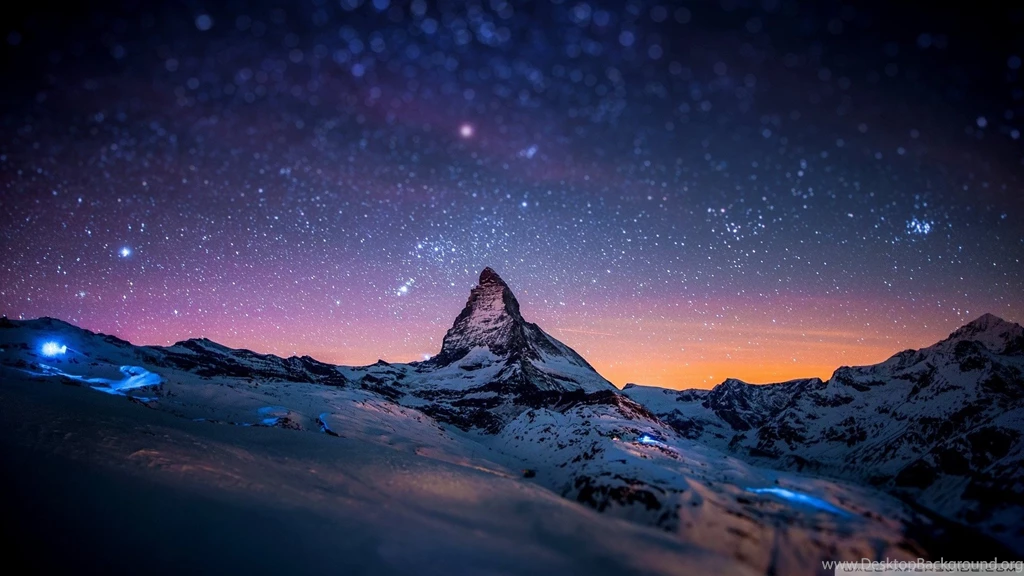 Mountain At Night HD Desktop Wallpapers : High Definition ...