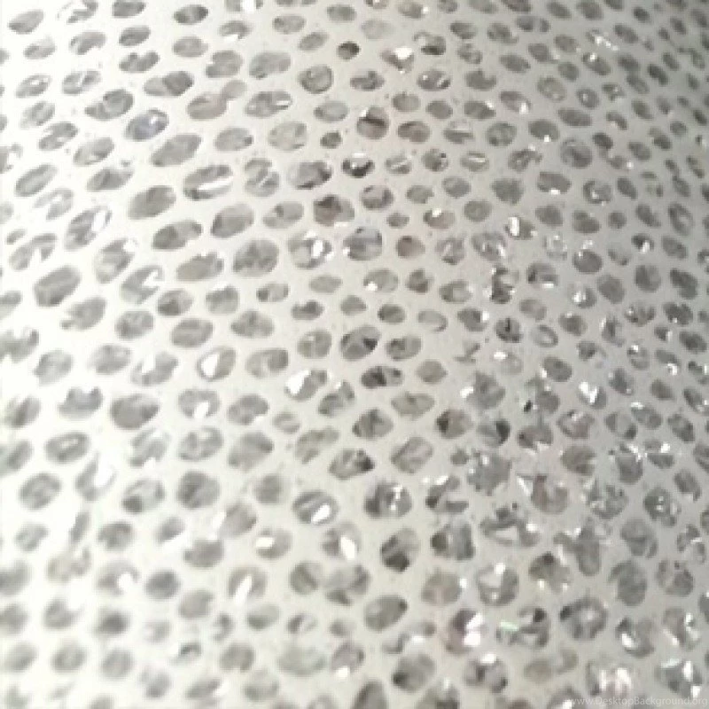 Glitter Holographic Animal Print Wallpapers Silver