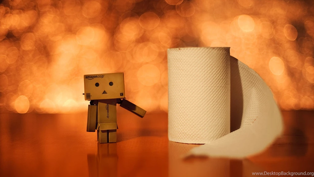 Download Wallpapers 1920x1080 Danboard, Boxes, Robot, Toilet Paper ...
