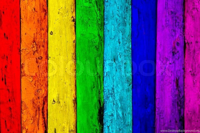Multicolored Old Wooden Planks Backgrounds