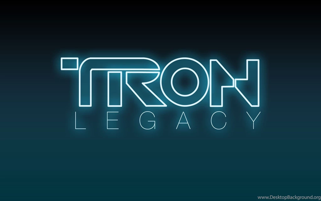 Disney's Tron: Legacy Movie Logo Desktop Wallpapers