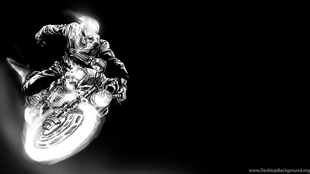 Ghost Rider Marvel Comics Artwork Black Backgrounds Wallpapers