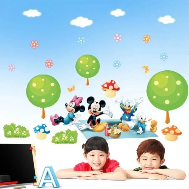 Aliexpress.com : Buy Mickey Minnie Mouse Donald Duck Wall Sticker ...