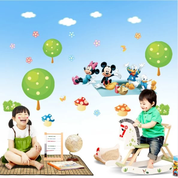 Aliexpress.com : Buy Mickey Minnie Mouse Donald Duck Wall Sticker ...