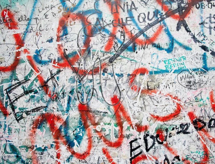 Berlin Wall Closeup On Potsdamer Platz Wall Mural & Photo ...