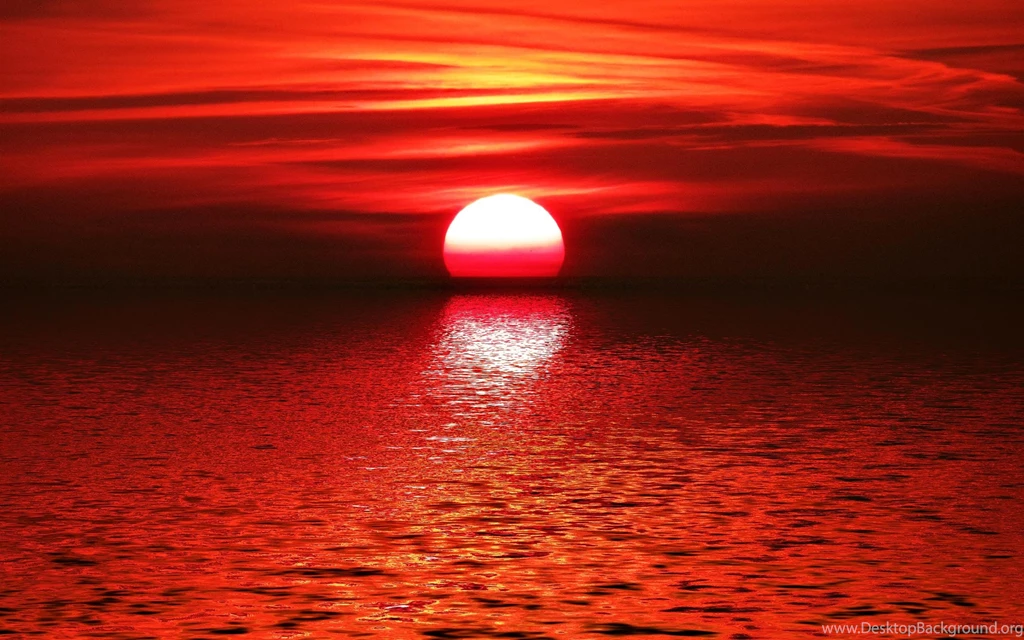 Red Sunset Hd Wallpapers