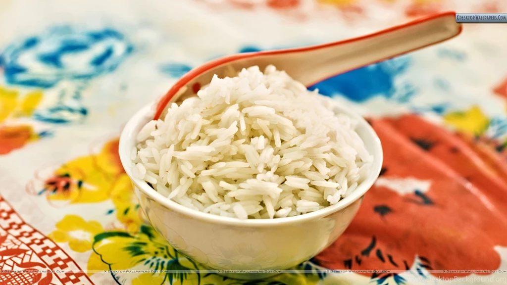 Rice In A Bowl On Table Wallpapers
